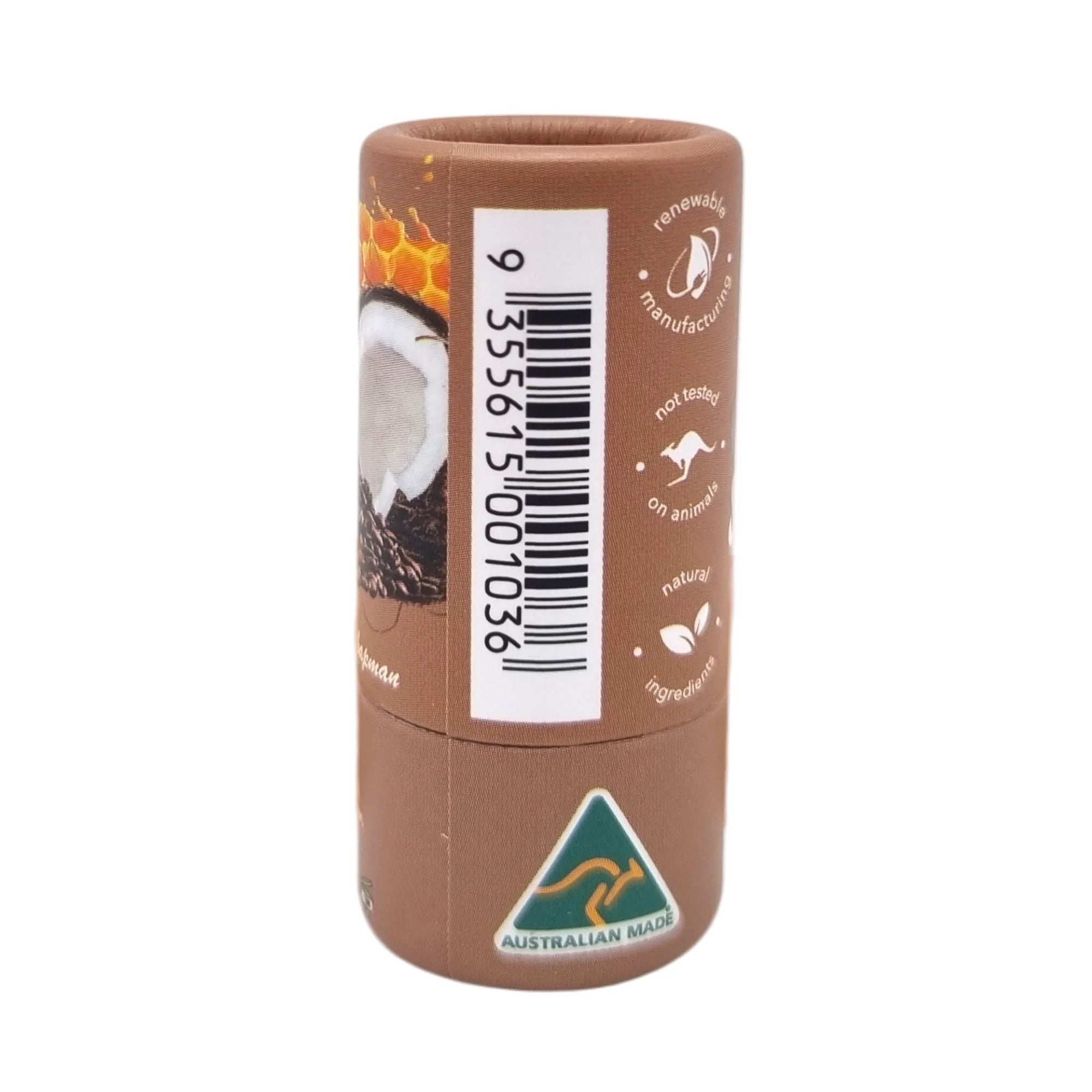 CLEAN & PURE GPF LIP BALM - COFFEE & COCONUT - SQOON