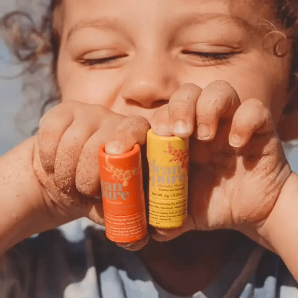 CLEAN &amp; PURE GPF LIP BALM - PAWPAW - SQOON