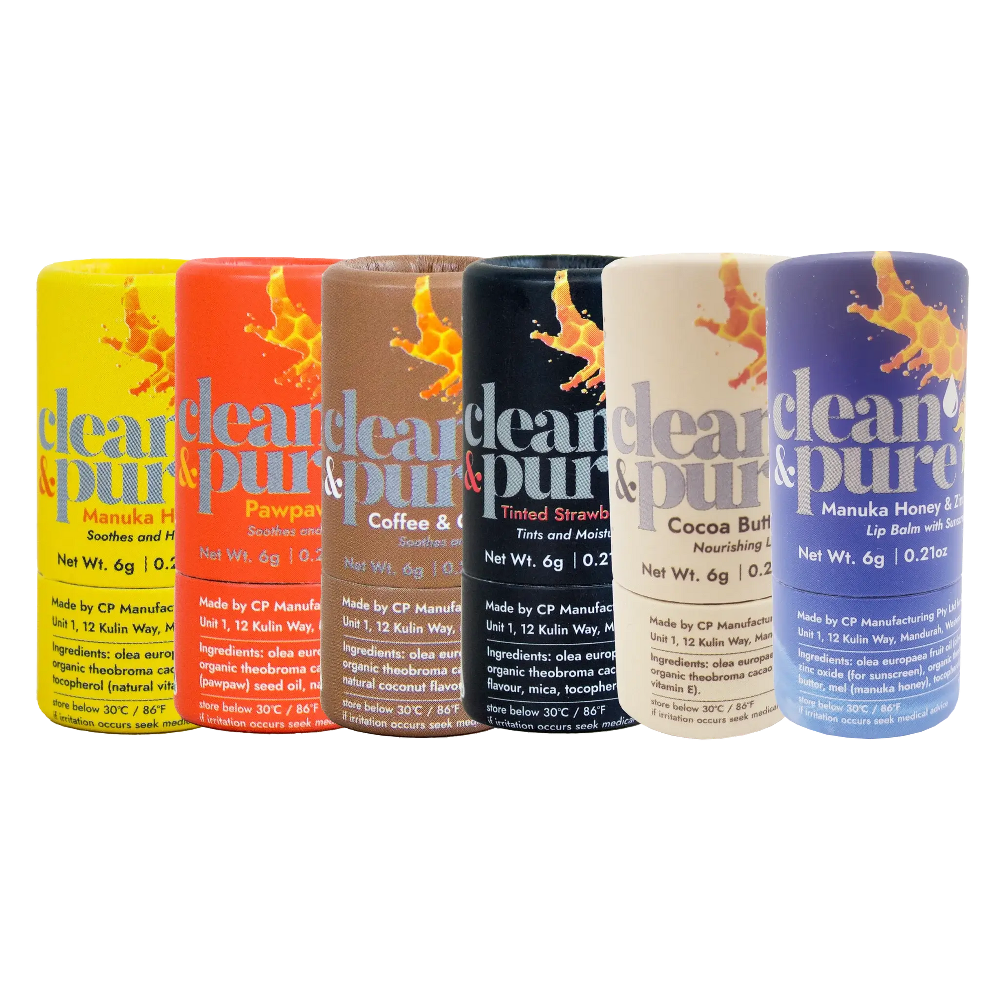 CLEAN & PURE LIP BALMS - BUNDLE & SAVE - SQOON