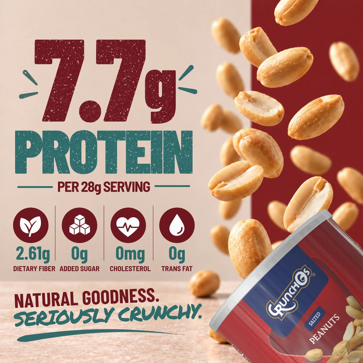 CRUNCHOS - PEANUTS (100g) - TEST - SQOON