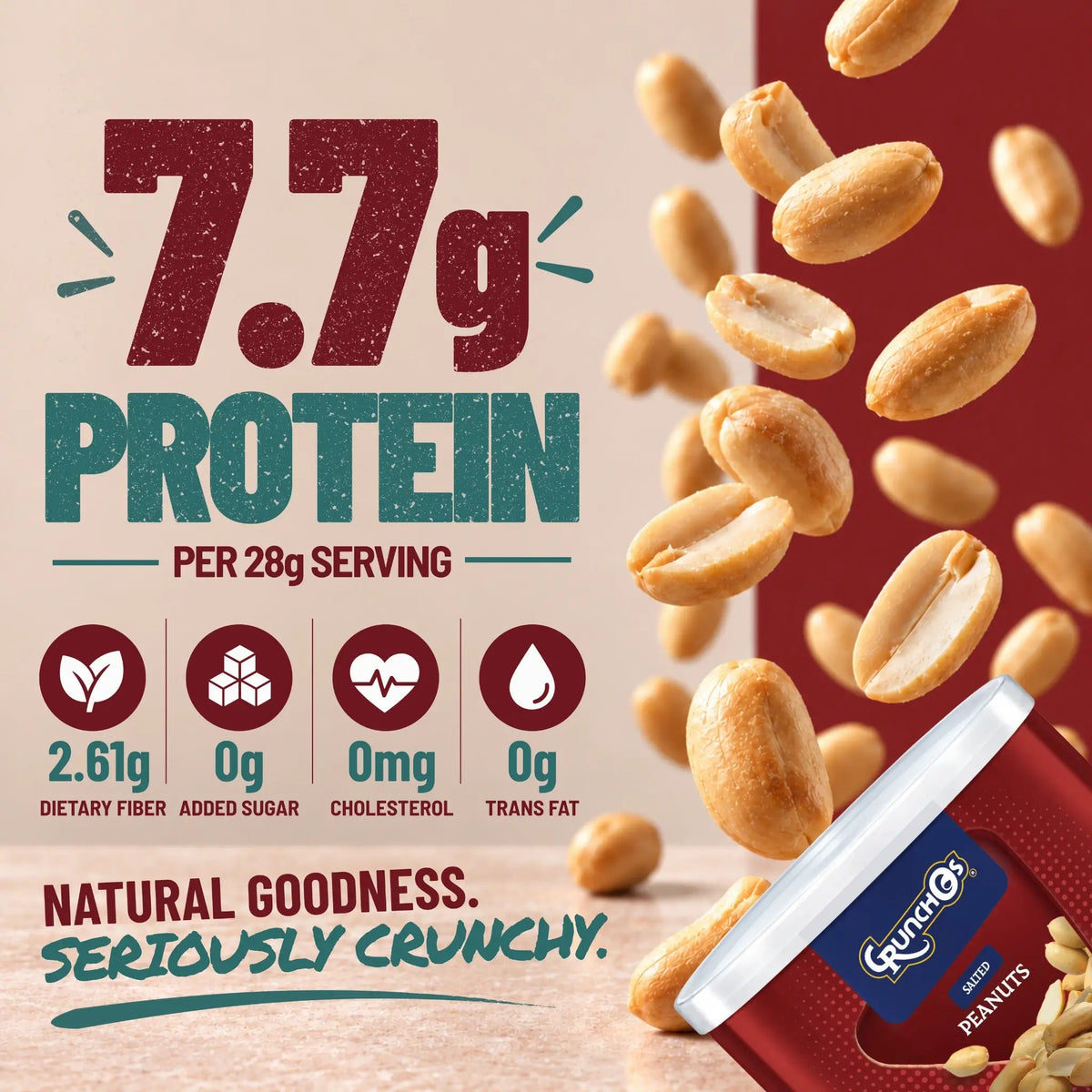 CRUNCHOS - PEANUTS (100g) - TEST - SQOON