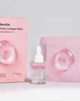 DEWYBIE GLOW SET - GLOWBIOME™ SERUM & TRIPLE COLLAGEN MASKS BUNDLE - SQOON