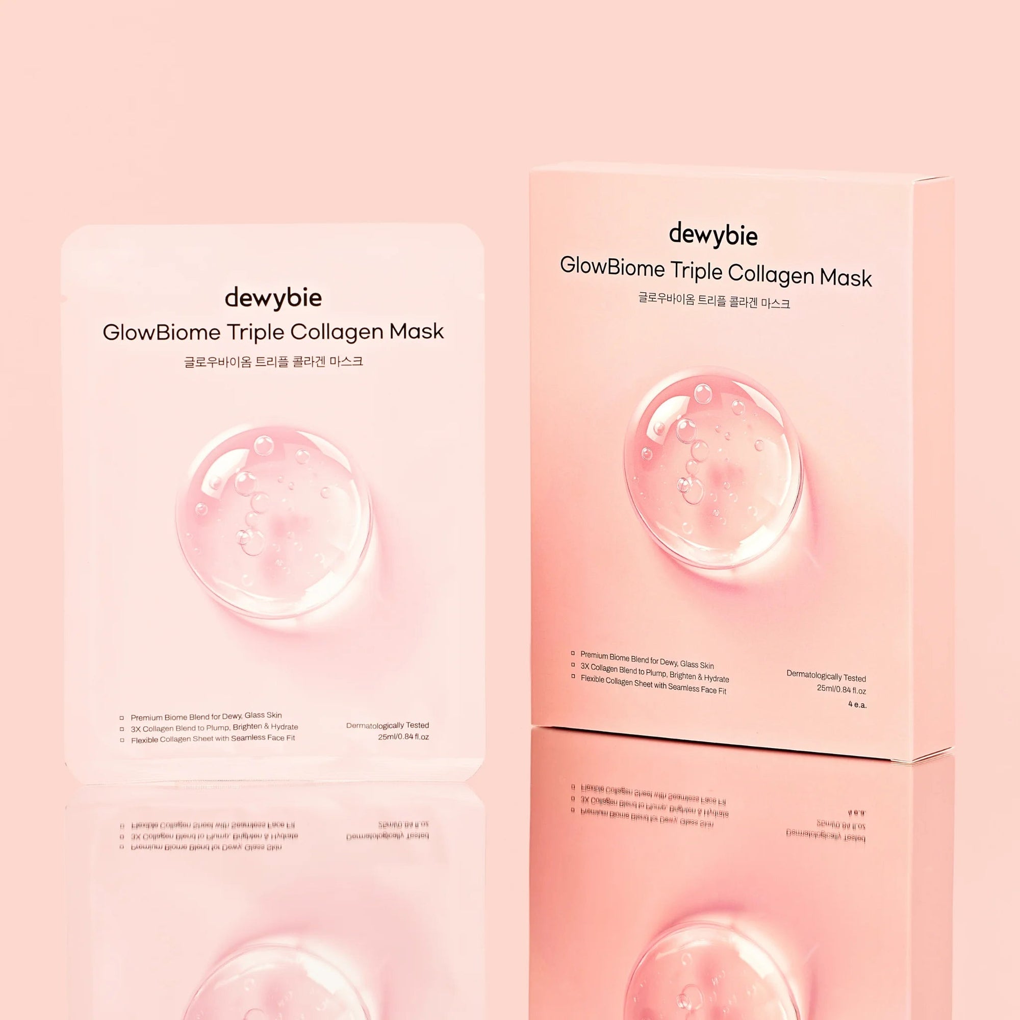 DEWYBIE GLOWBIOME™ TRIPLE COLLAGEN MASK (PACK OF 4x SACHETS) - SQOON