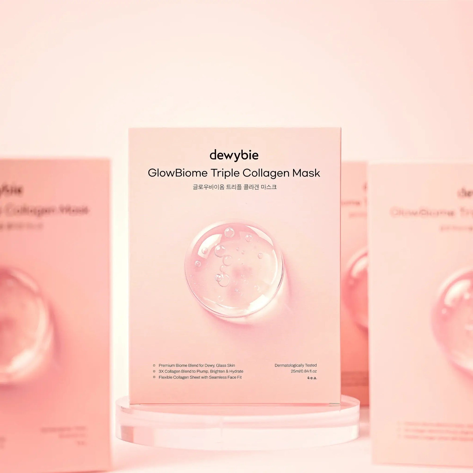 DEWYBIE GLOWBIOME™ TRIPLE COLLAGEN MASK (PACK OF 4x SACHETS) - SQOON
