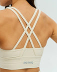 DUNIQ CROSS BACK SPORTS BRA - LIGHT IVORY - SQOON