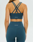 DUNIQ CROSS BACK SPORTS BRA - OCEAN WAVE - SQOON