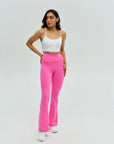 DUNIQ FLARE LEGGINGS - PINK - SQOON