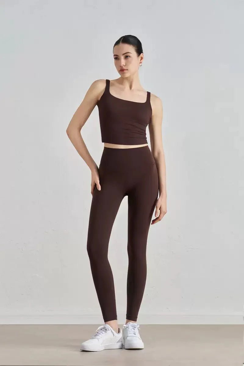 DUNIQ LEGGINGS - DARK BROWN - SQOON