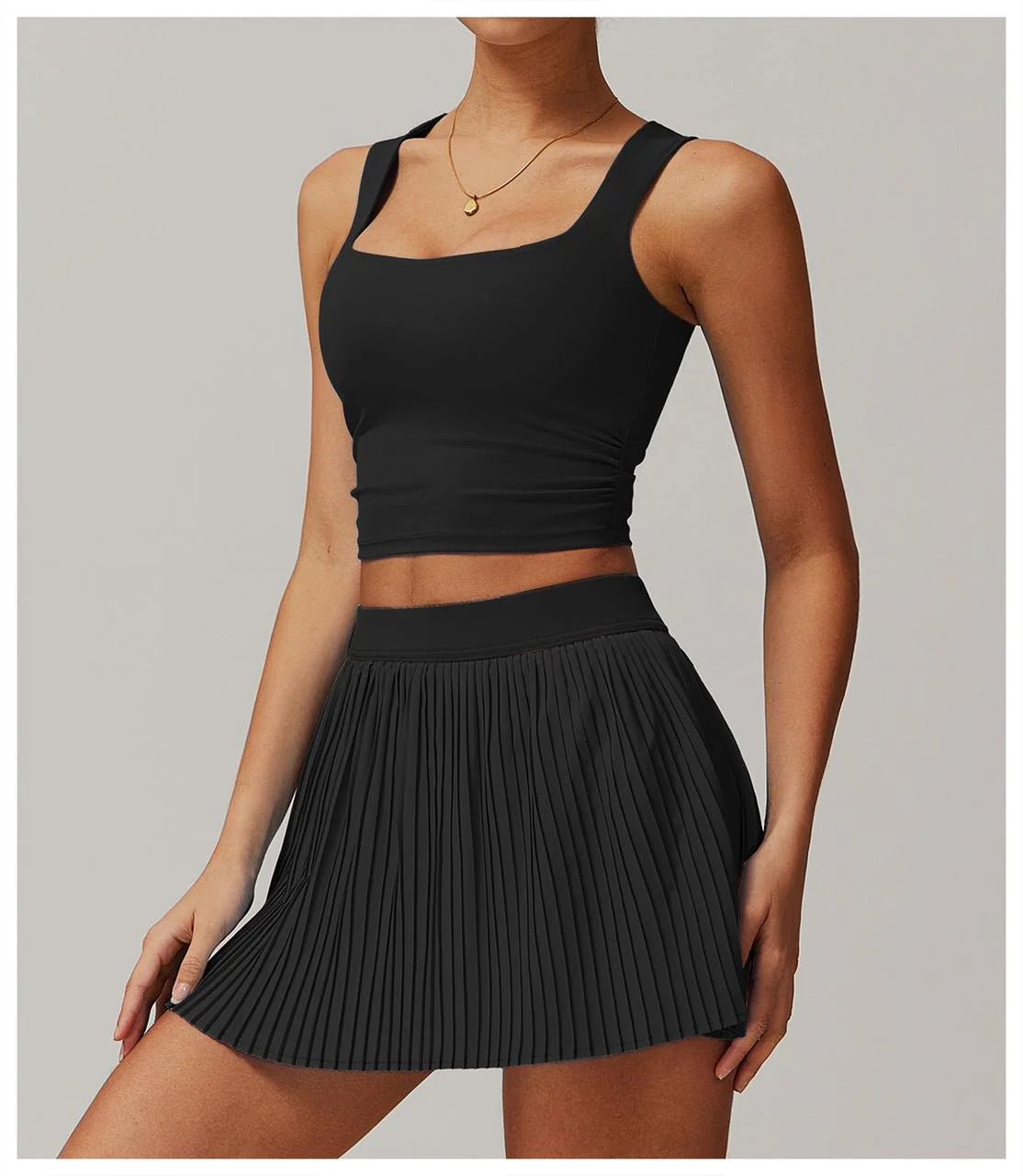 DUNIQ TENNIS & PADEL SKIRT - BLACK - SQOON