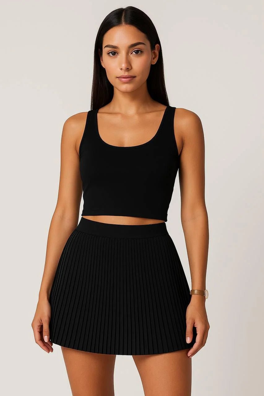 DUNIQ TENNIS & PADEL SKIRT - BLACK - SQOON