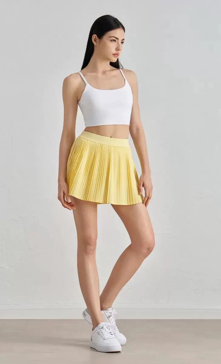 DUNIQ TENNIS & PADEL SKIRT - LIGHT YELLOW - SQOON