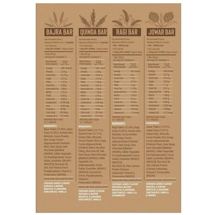 EAT ANYTIME ASSORTED MILLET BARS - SQOON
