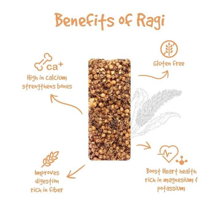 EAT ANYTIME RAGI MILLET BARS - SQOON