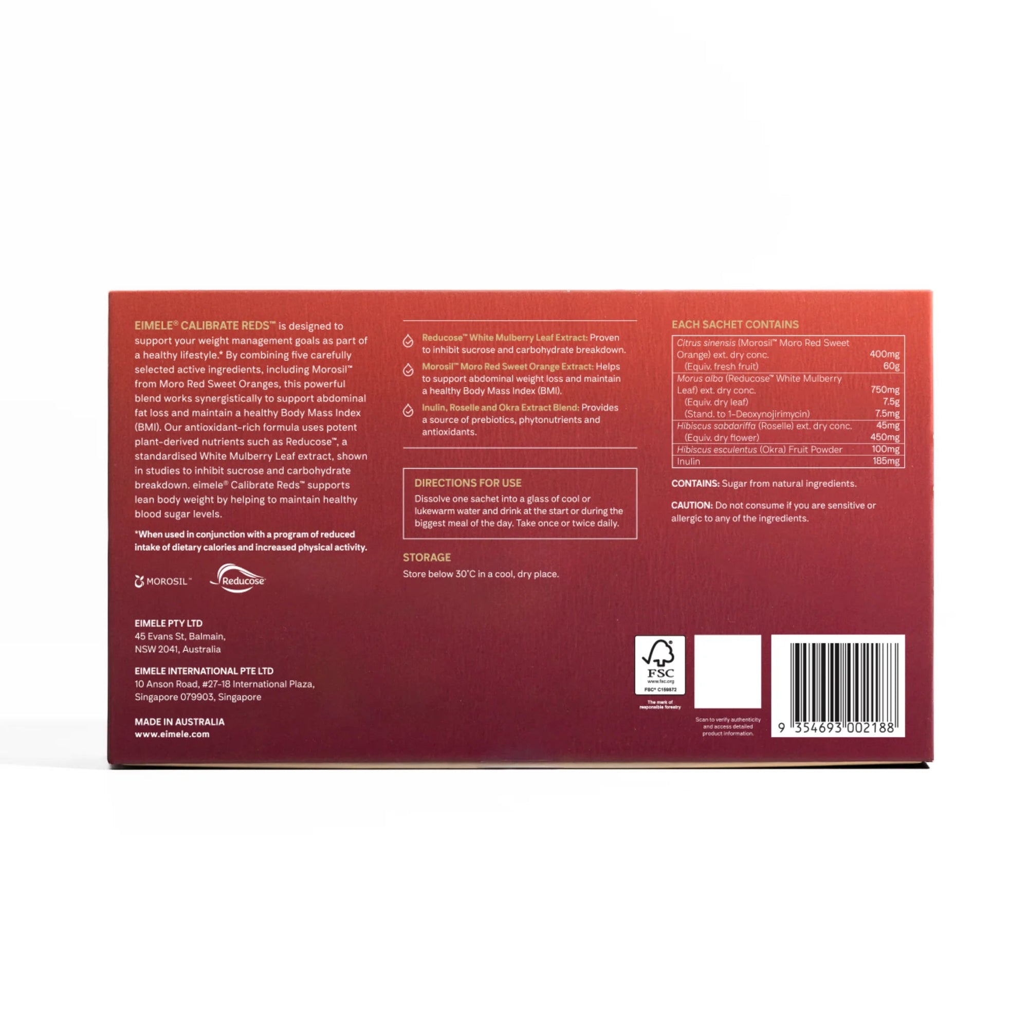 EIMELE CALIBRATE REDS (30 Sachets) - SQOON