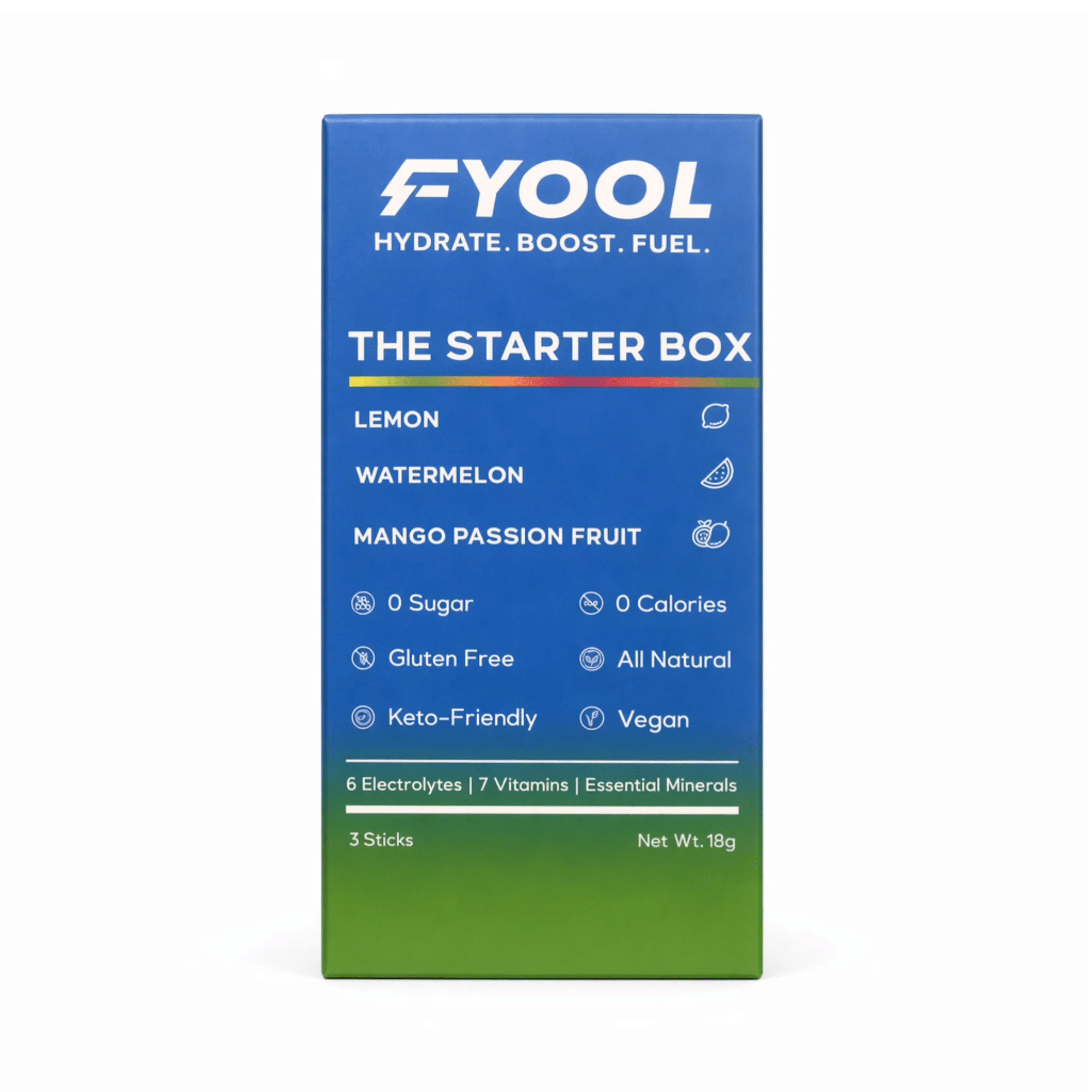 FYOOL ELECTROLYTE DRINK - THE STARTER BOX (3 STICKS) - SQOON