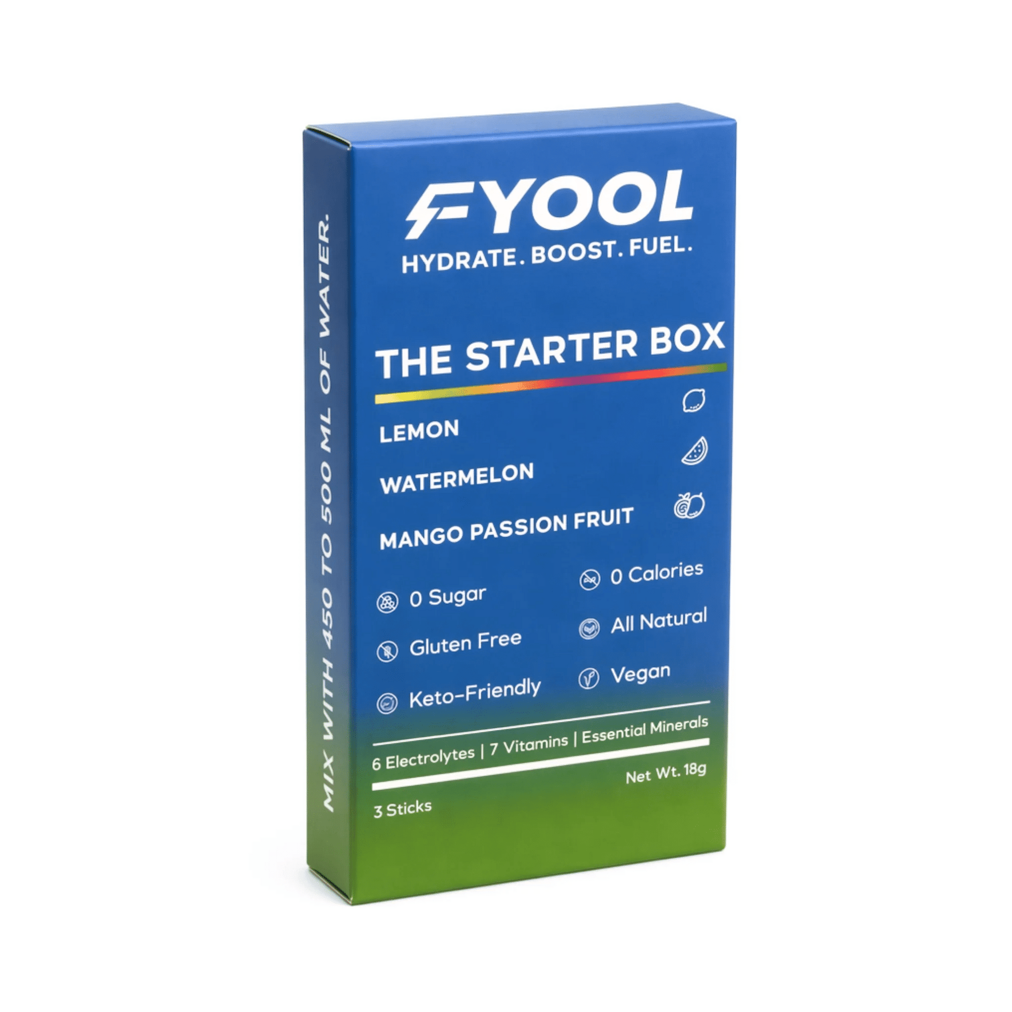 FYOOL ELECTROLYTE DRINK - THE STARTER BOX (3 STICKS) - SQOON