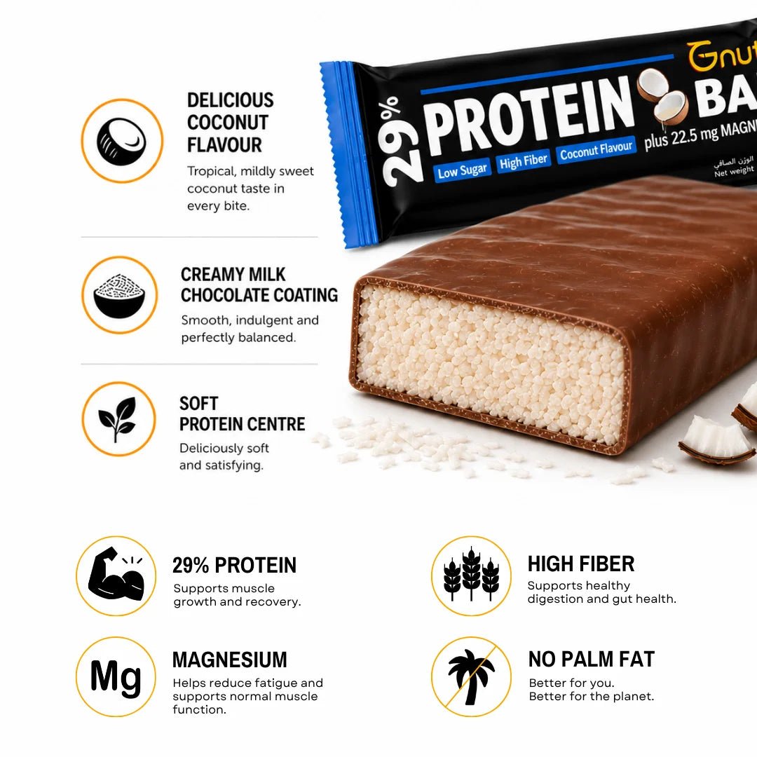 G-NUTS PROTEIN BAR - COCONUT FLAVOR (BOX OF 12) - SQOON