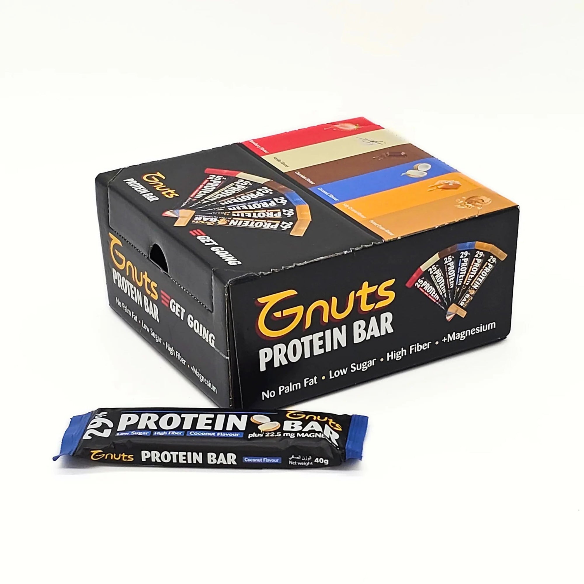 G - NUTS PROTEIN BAR - COCONUT FLAVOR (BOX OF 12) - SQOON