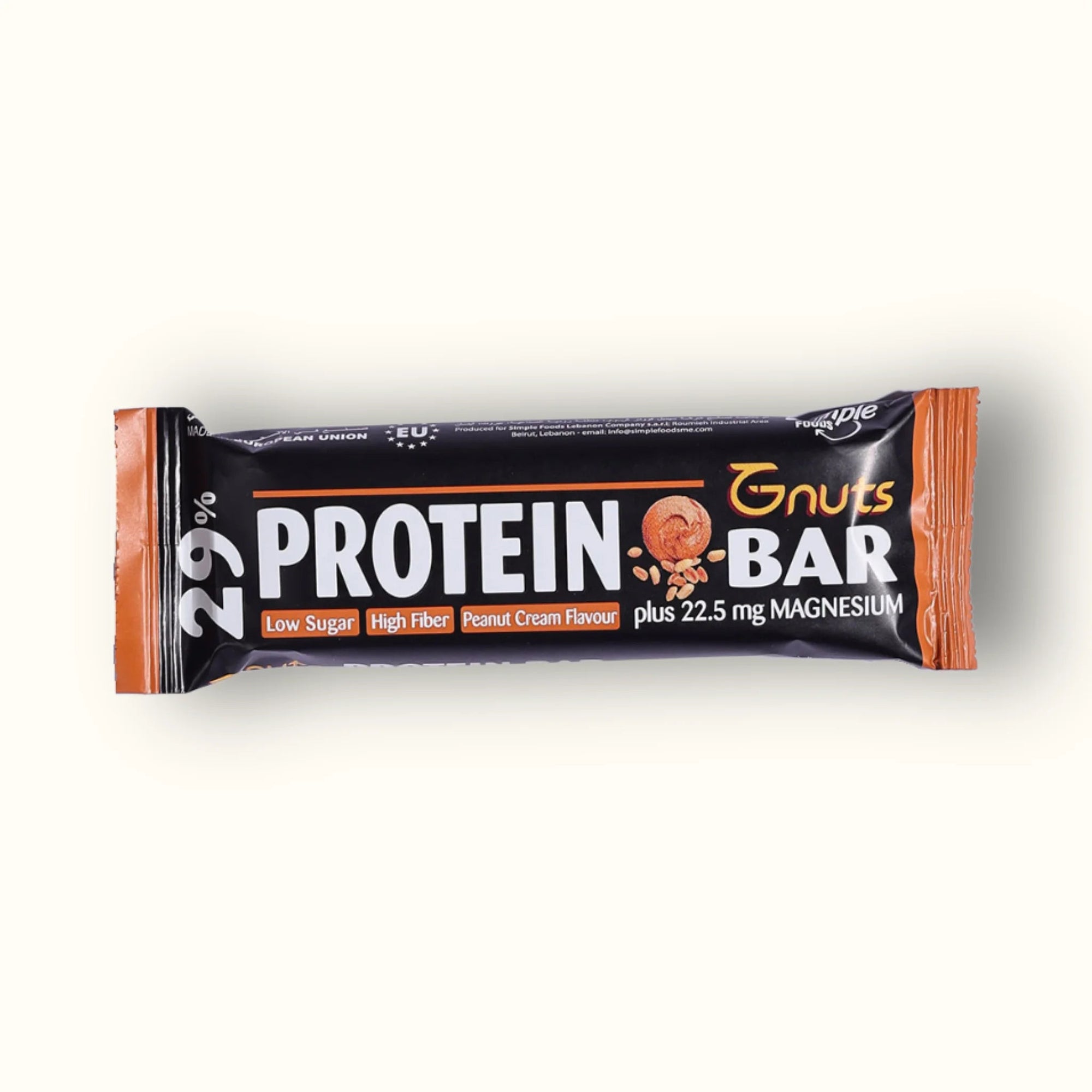 G - NUTS PROTEIN BAR - PEANUT CREAM FLAVOR - SQOON