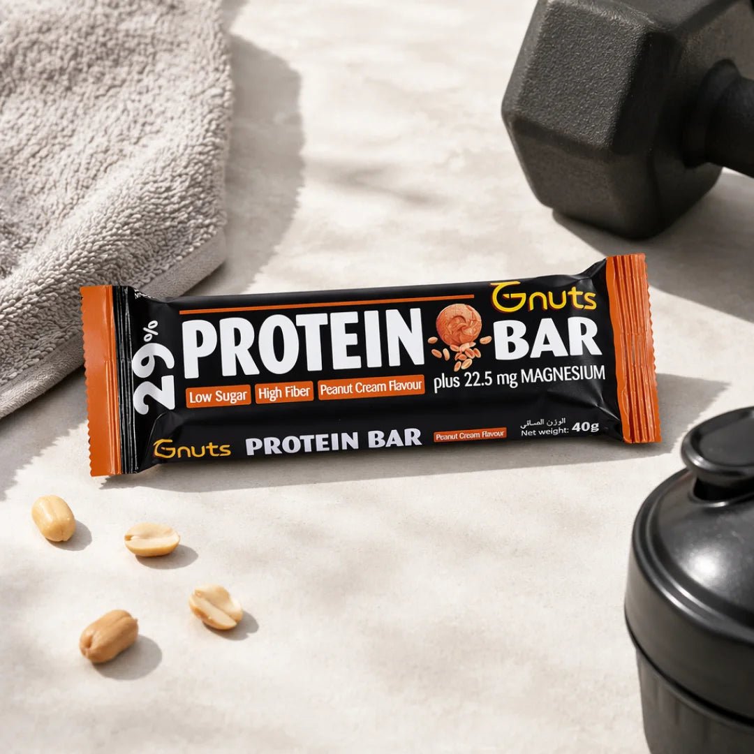 G-NUTS PROTEIN BAR - PEANUT CREAM FLAVOR (BOX OF 12) - SQOON