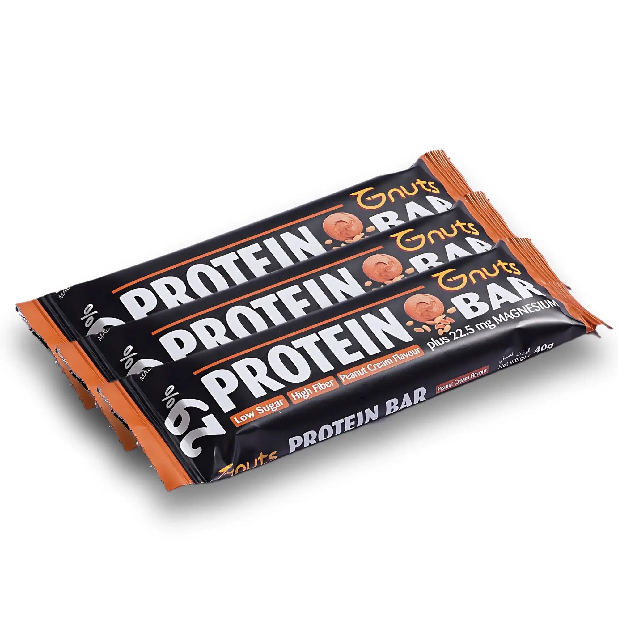 G - NUTS PROTEIN BAR - PEANUT CREAM FLAVOR (Pack of 3) - SQOON