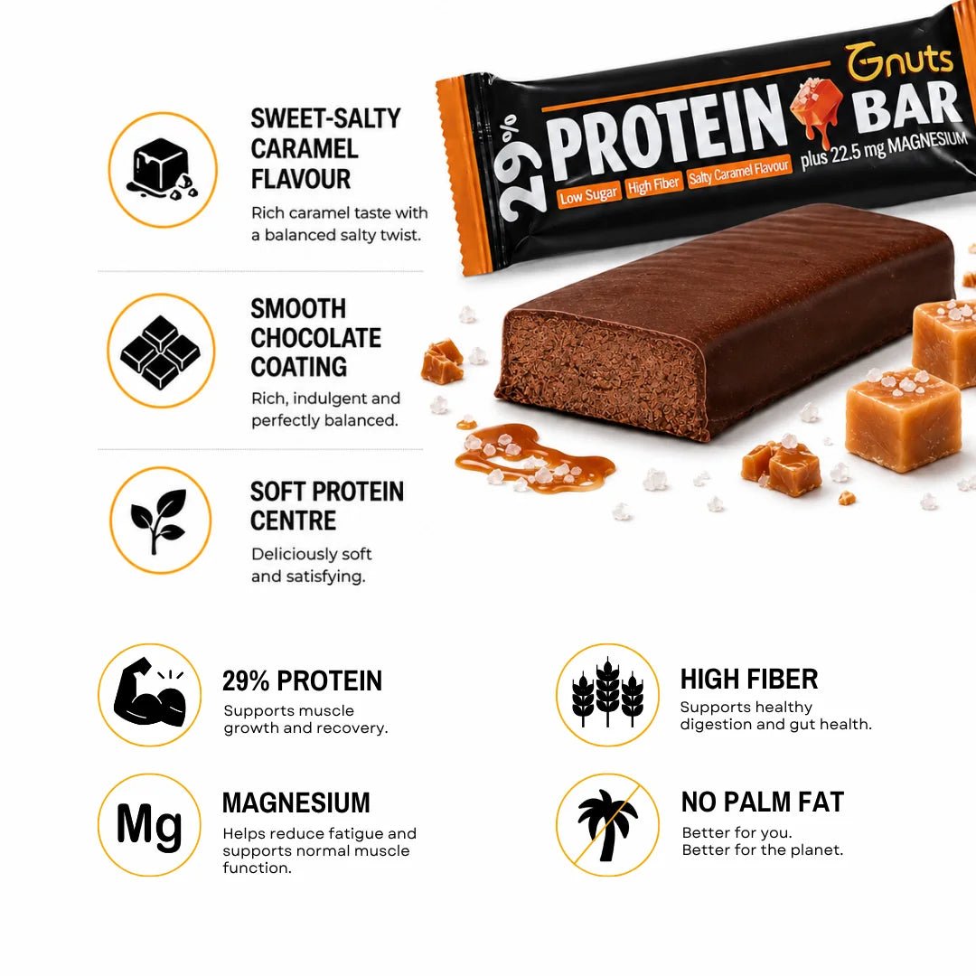 G-NUTS PROTEIN BAR - SALTY CARAMEL FLAVOR - SQOON