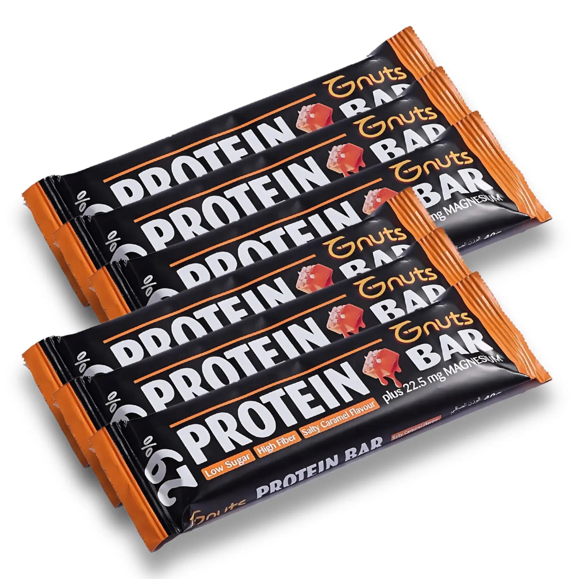 G - NUTS PROTEIN BAR - SALTY CARAMEL FLAVOR (Pack of 6) - SQOON
