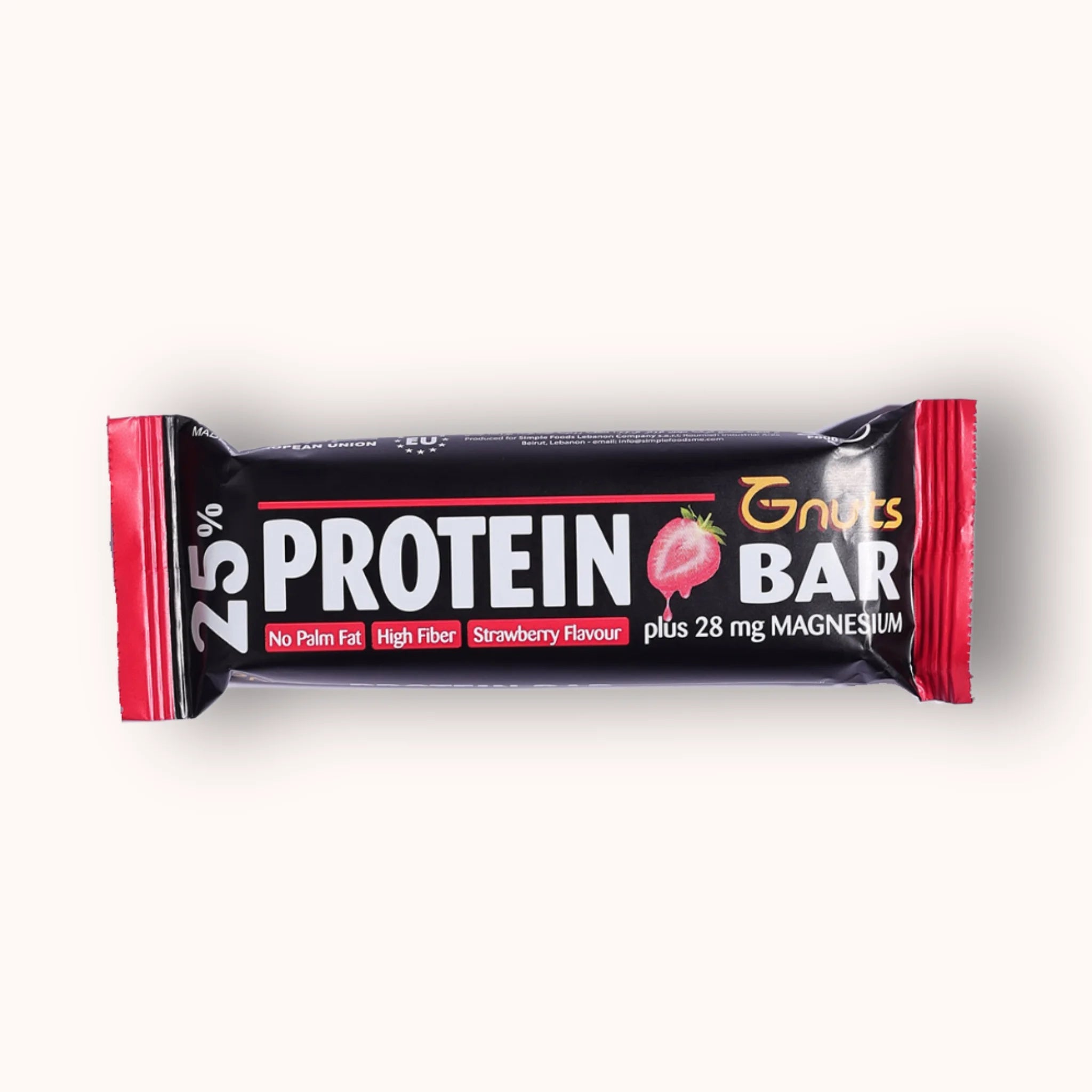G - NUTS PROTEIN BAR - STRAWBERRY FLAVOR - SQOON