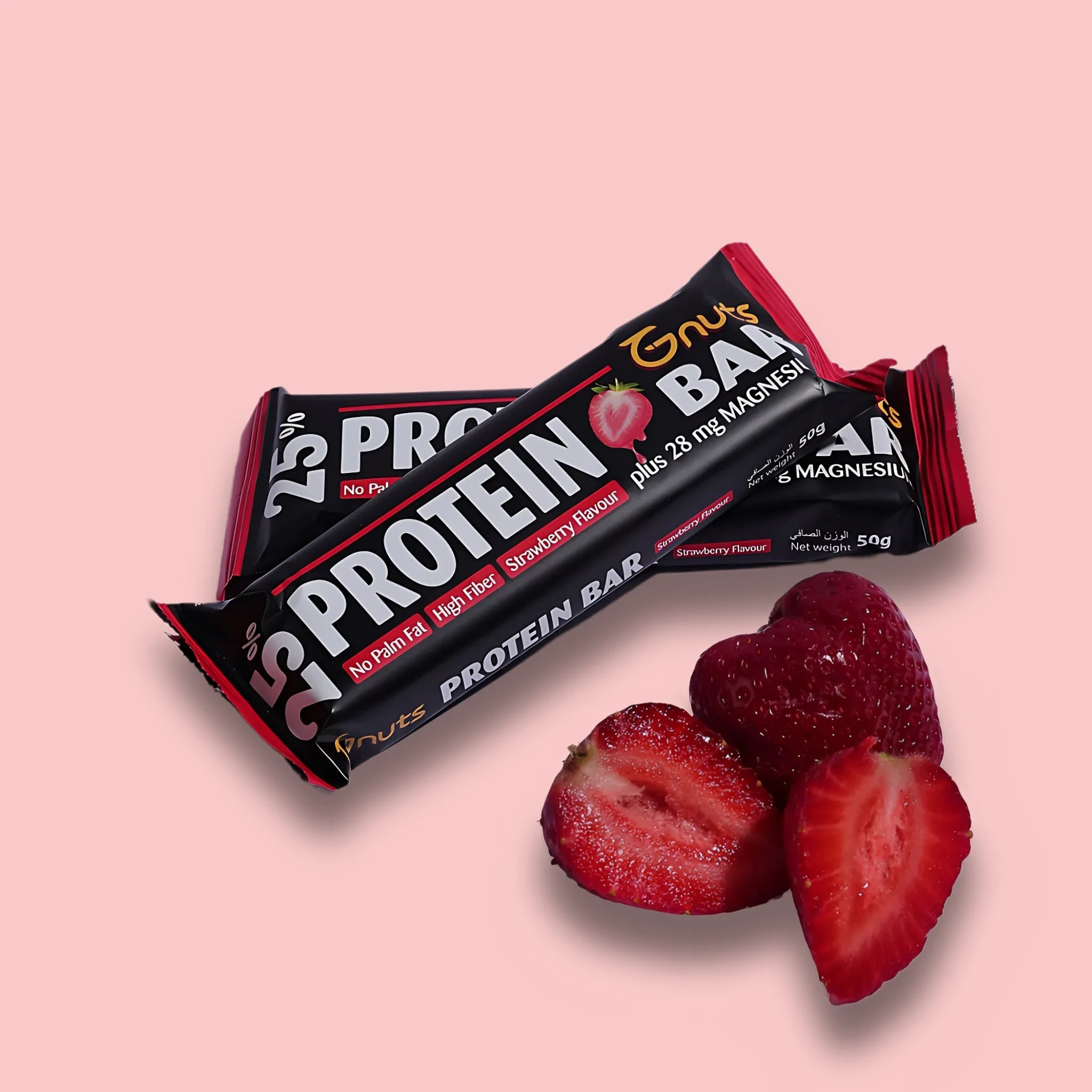 G - NUTS PROTEIN BAR - STRAWBERRY FLAVOR - SQOON