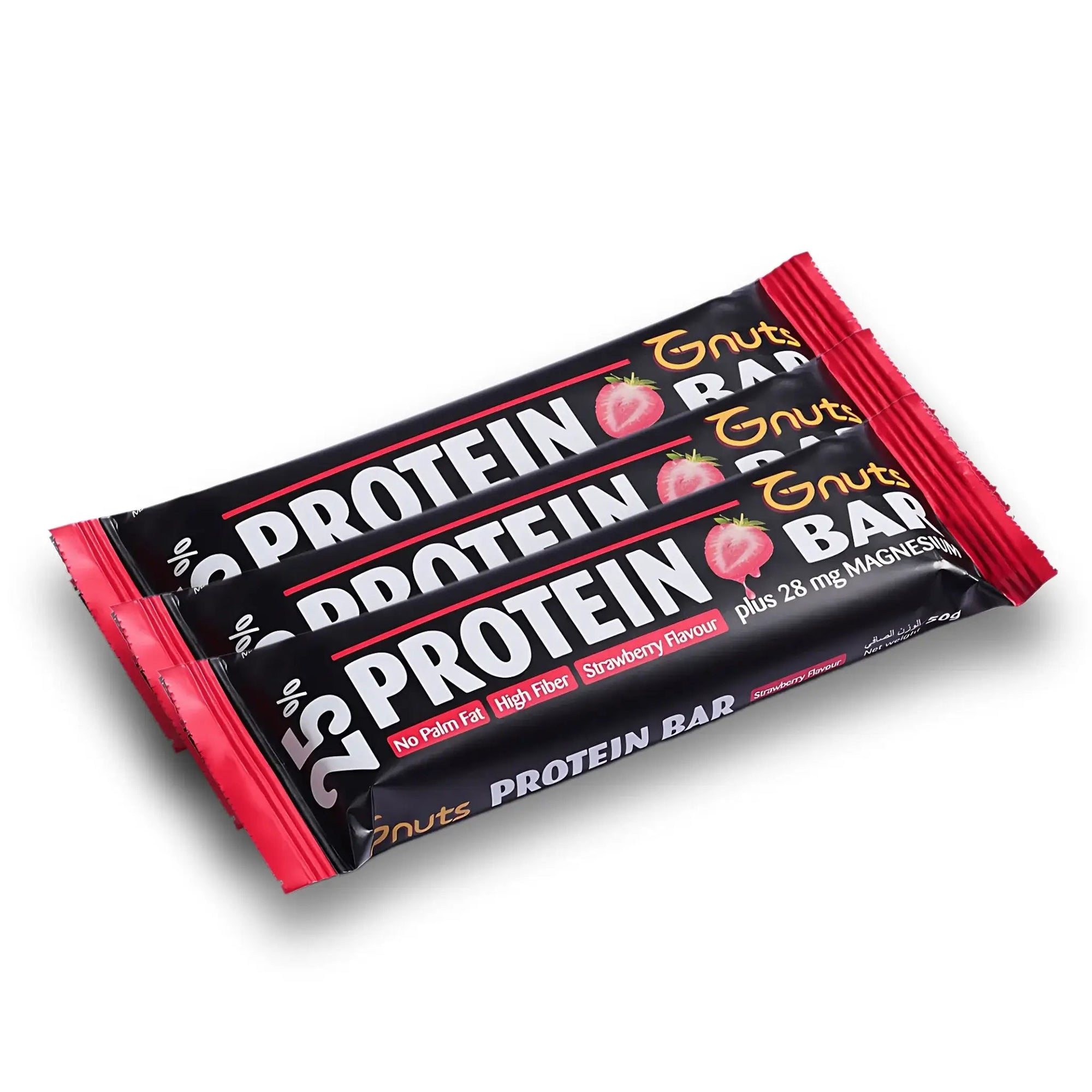 G - NUTS PROTEIN BAR - STRAWBERRY FLAVOR (Pack of 3) - SQOON