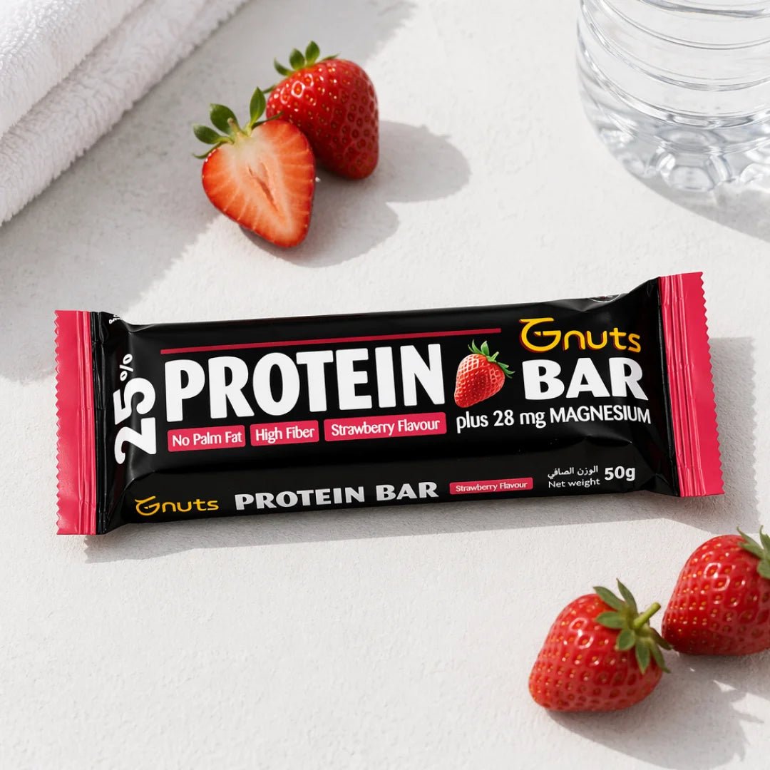 G-NUTS PROTEIN BAR - STRAWBERRY FLAVOR (Pack of 6) - SQOON
