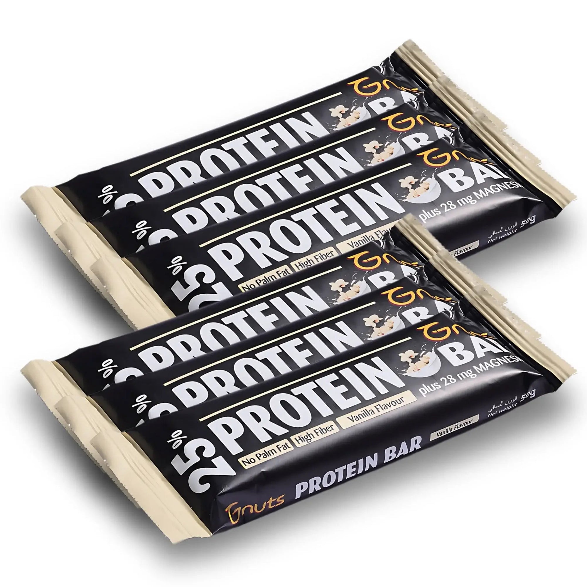 G - NUTS PROTEIN BAR - VANILLA FLAVOR (Pack of 6) - SQOON