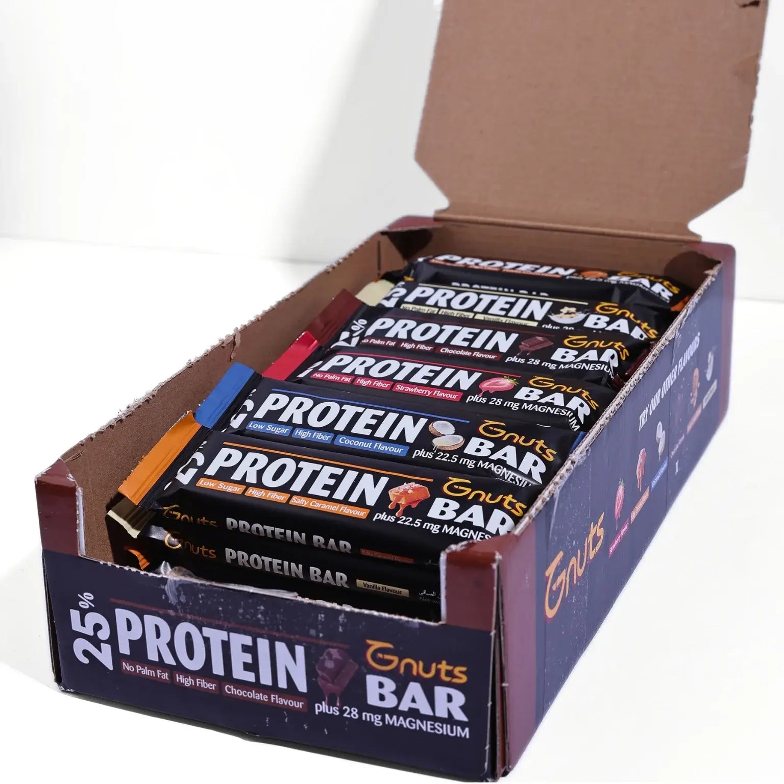 G - NUTS PROTEIN BARS MIXED OUTER (28 pcs) - SQOON
