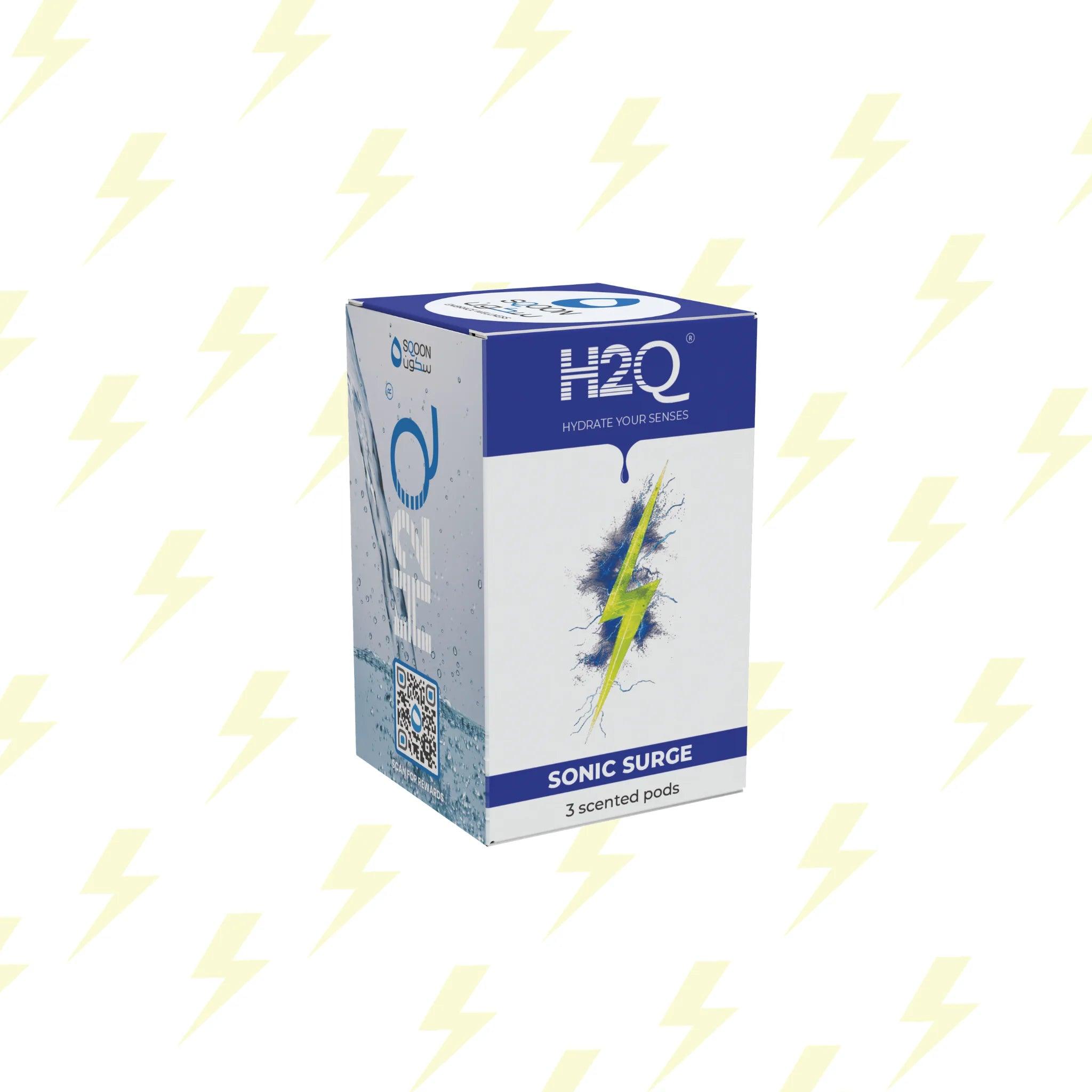 H2Q SONIC SURGE Scented Pods by SQOON | Zero Calories, No Sugar