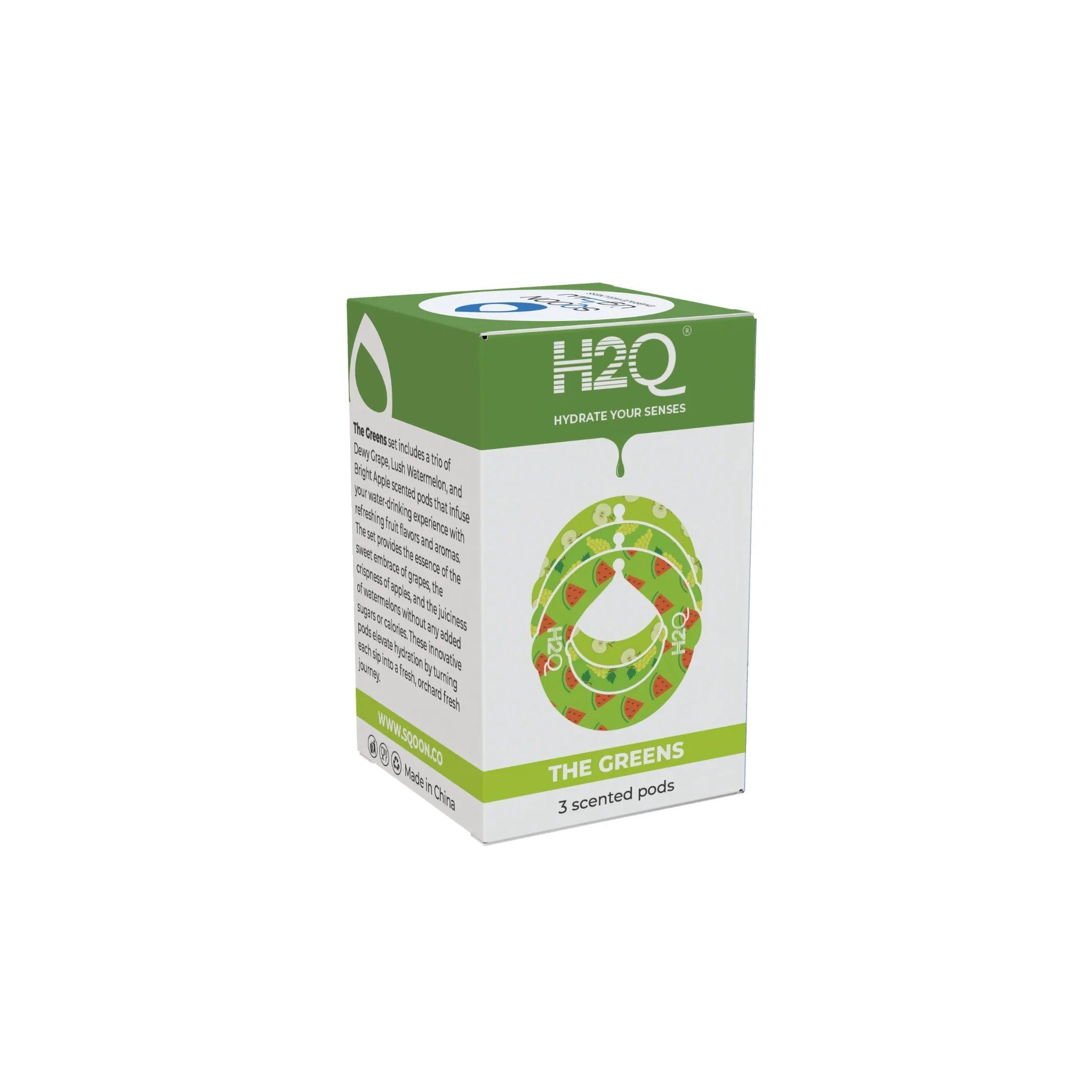 H2Q THE GREENS Scented Pods by SQOON | Zero Calories, No Sugar
