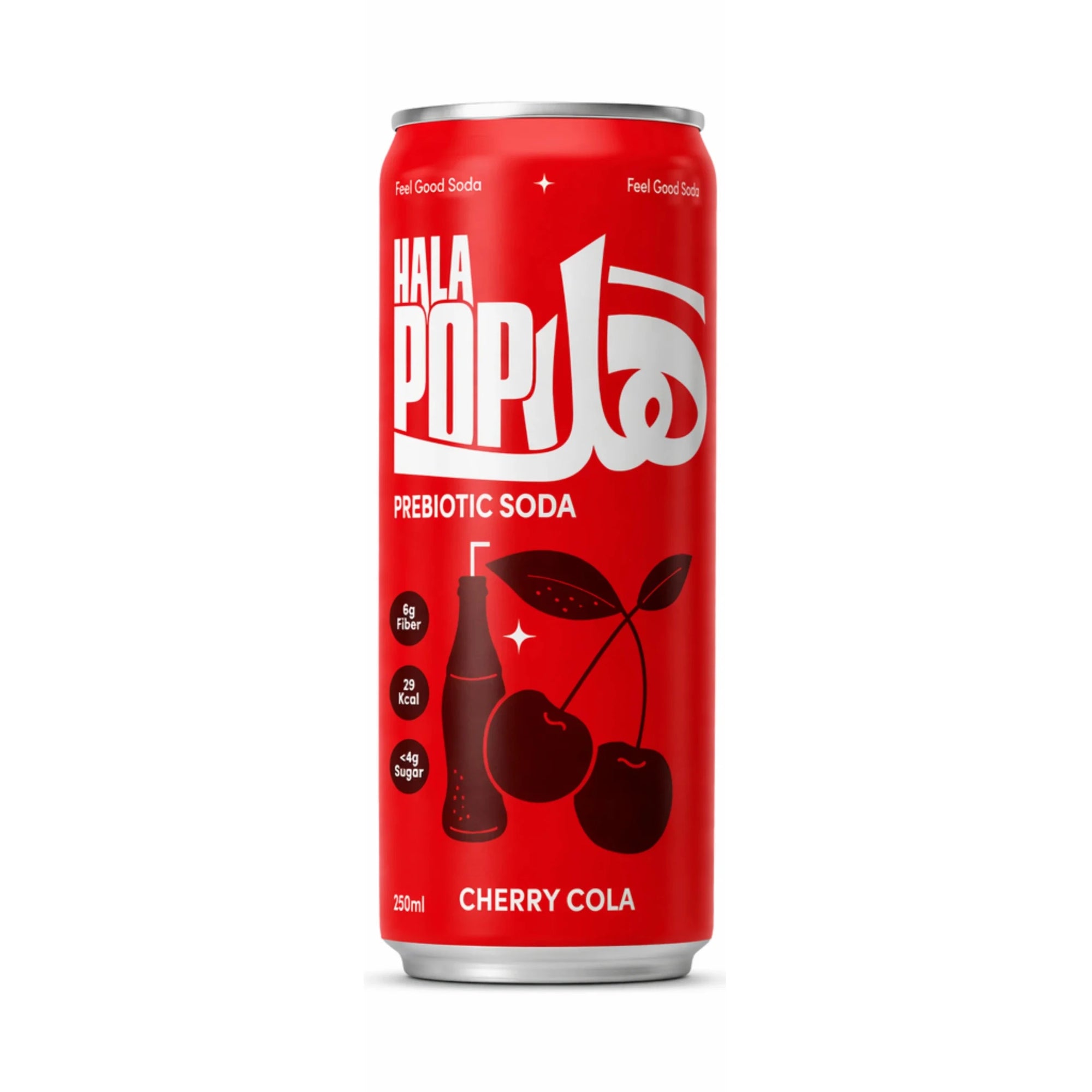 HALAPOP PREBIOTIC SODA - CHERRY COLA (250ml) - SQOON