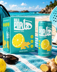 HALAPOP PREBIOTIC SODA - GINGER LEMON (4x 250ml PACK) - SQOON