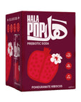 HALAPOP PREBIOTIC SODA - POMEGRANATE HIBISCUS (4X 250ml PACK) - SQOON