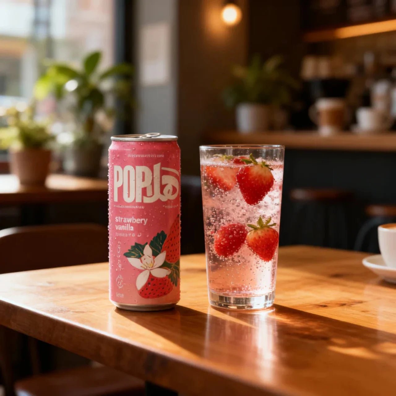 HALAPOP PREBIOTIC SODA - STRAWBERRY VANILLA (250ml) - SQOON