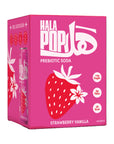 HALAPOP PREBIOTIC SODA - STRAWBERRY VANILLA (4X 250ml PACK) - SQOON