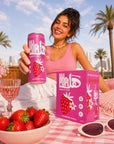 HALAPOP PREBIOTIC SODA - STRAWBERRY VANILLA (4X 250ml PACK) - SQOON