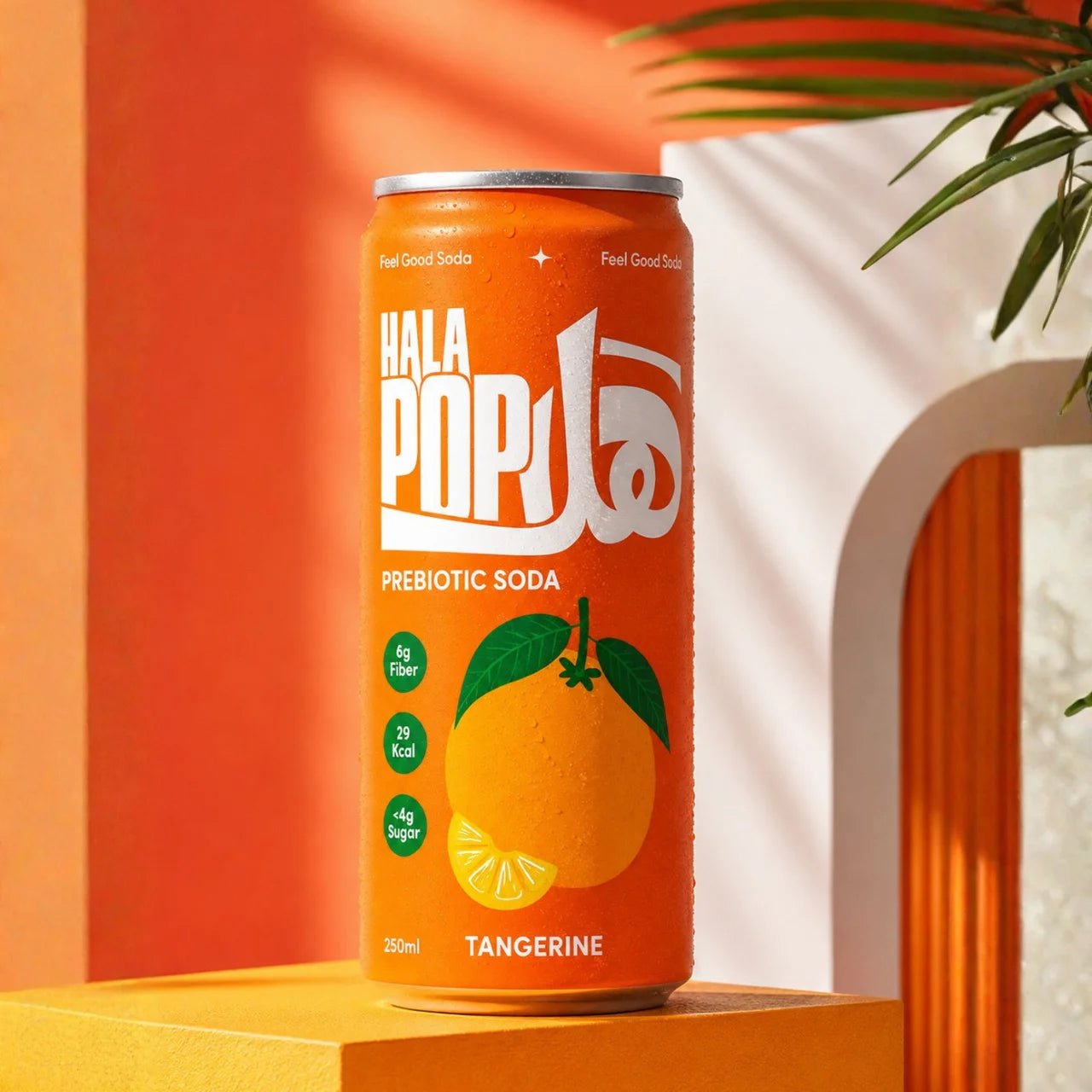 HALAPOP PREBIOTIC SODA - TANGERINE (250ml) - SQOON