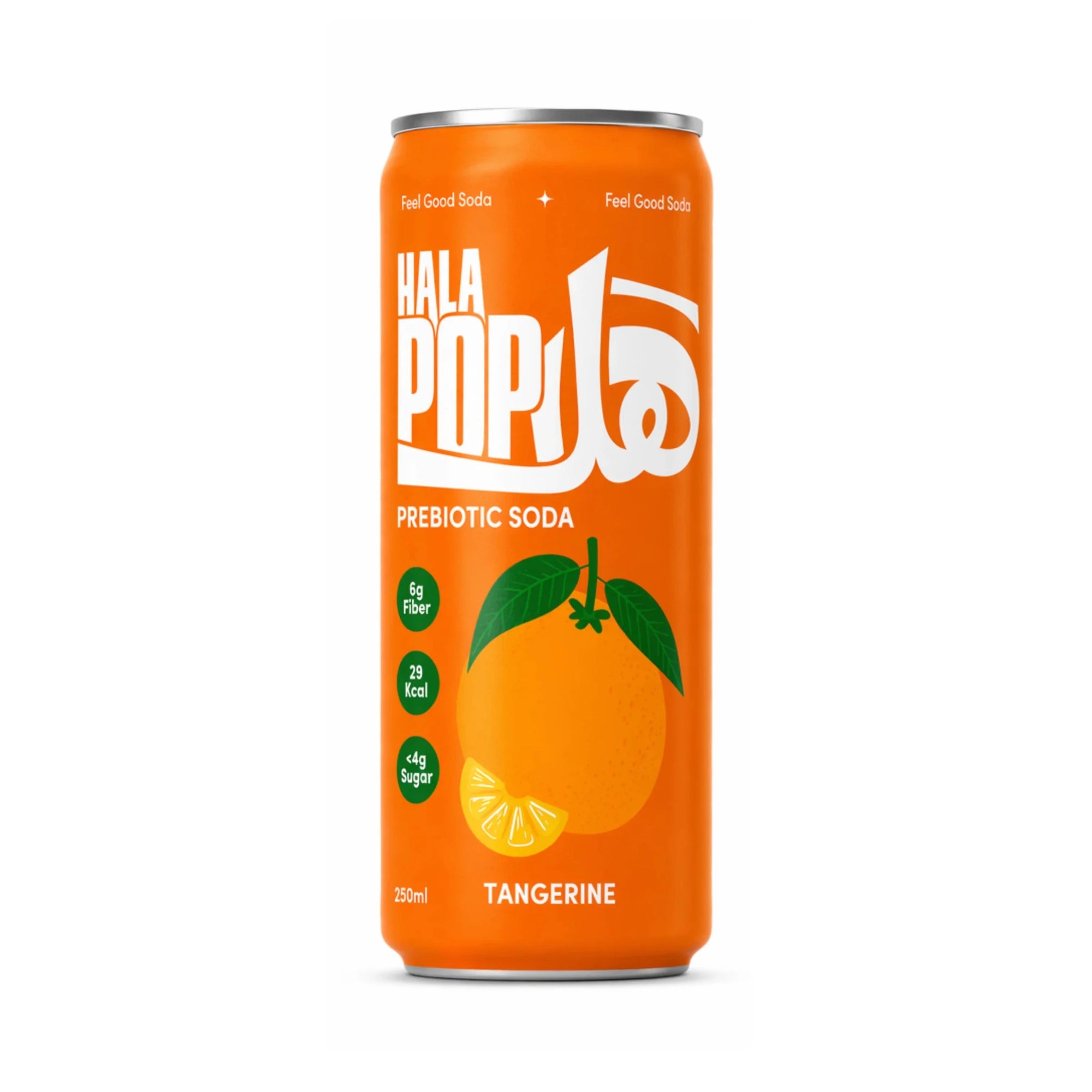 HALAPOP PREBIOTIC SODA - TANGERINE (250ml) - SQOON
