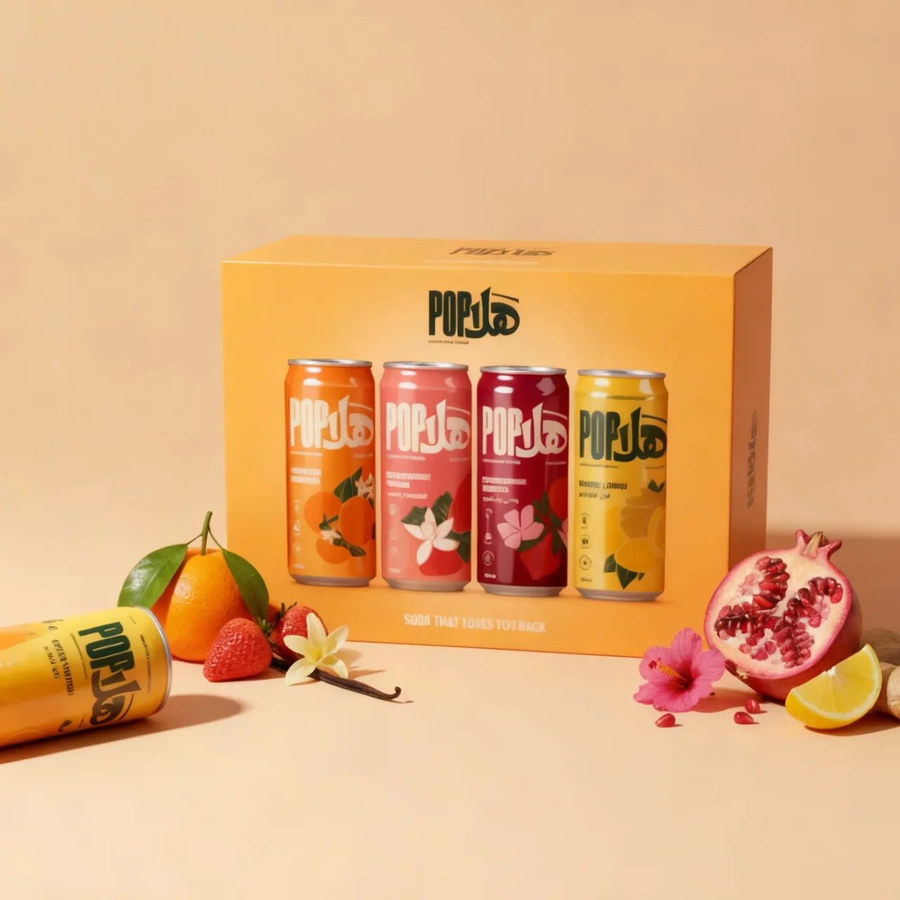 HALAPOP PREBIOTIC SODA - VARIETY PACK (4x 250ml) - SQOON