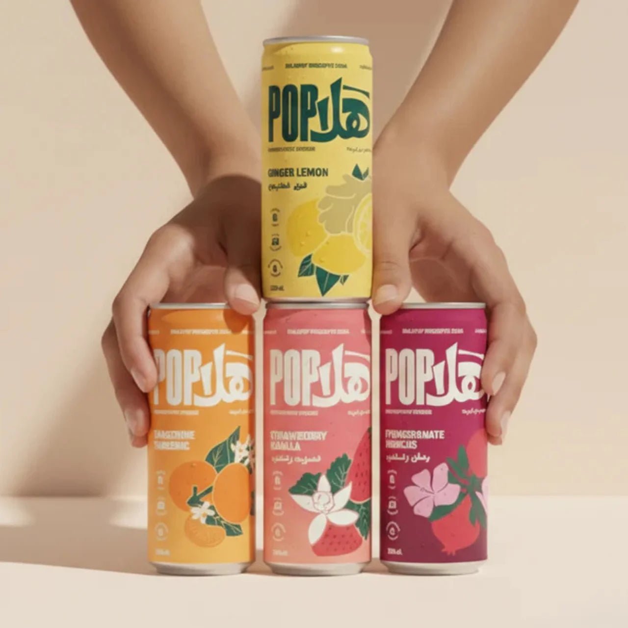 HALAPOP PREBIOTIC SODA - VARIETY PACK (4x 250ml) - SQOON