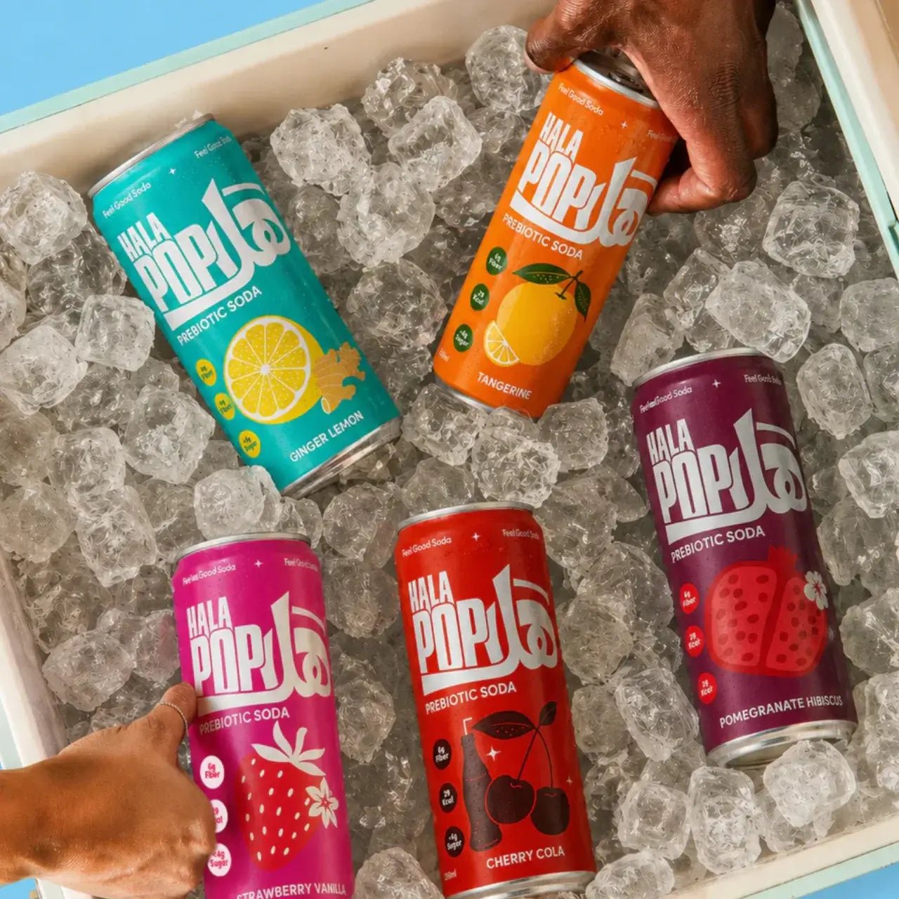 HALAPOP PREBIOTIC SODA - VARIETY PACK BUNDLE (5x 250ml) - SQOON