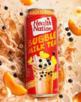 HEALTH NATION BUBBLE MILK TEA - PEACH FLAVOUR (490ml) - SQOON