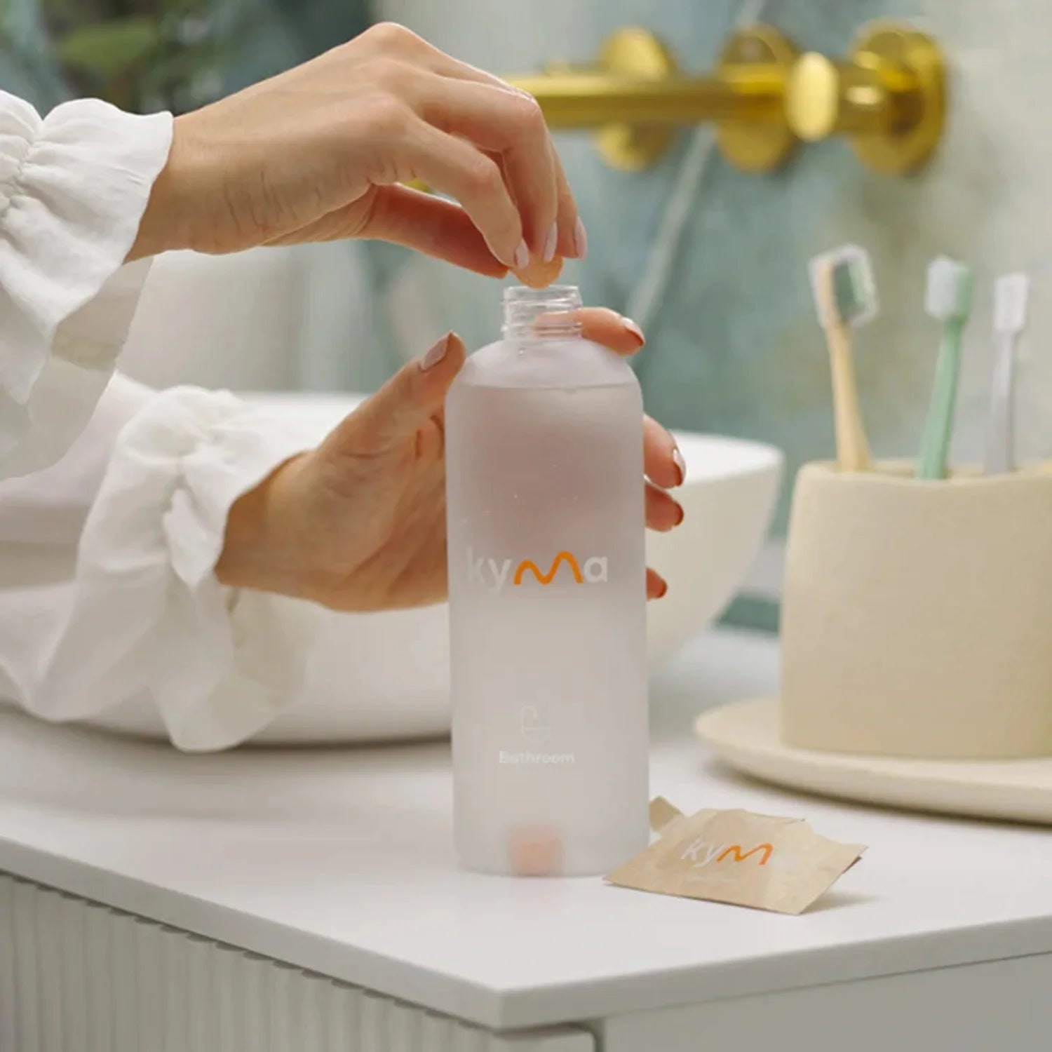 KYMA BATHROOM CLEANER SINGLE BOTTLE BOX (500ml) - SQOON