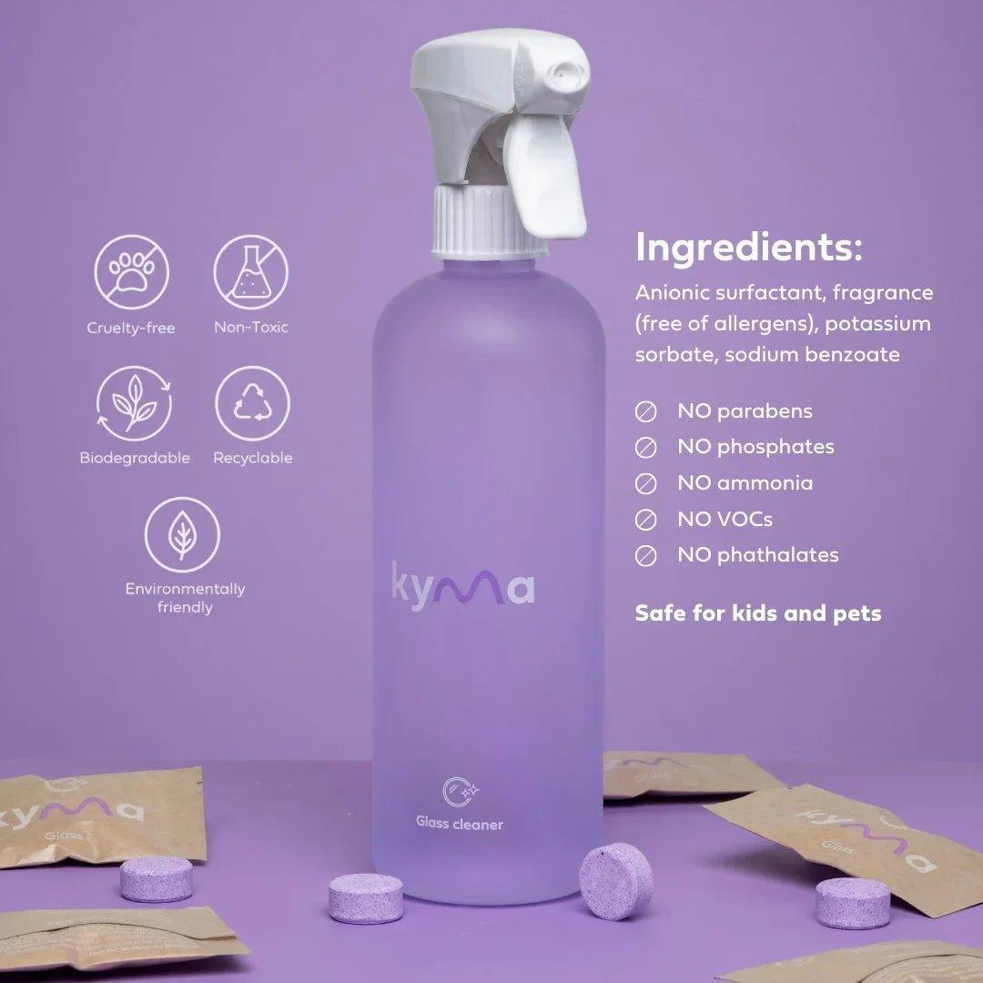KYMA GLASS CLEANER SINGLE BOTTLE BOX (500ml) - SQOON