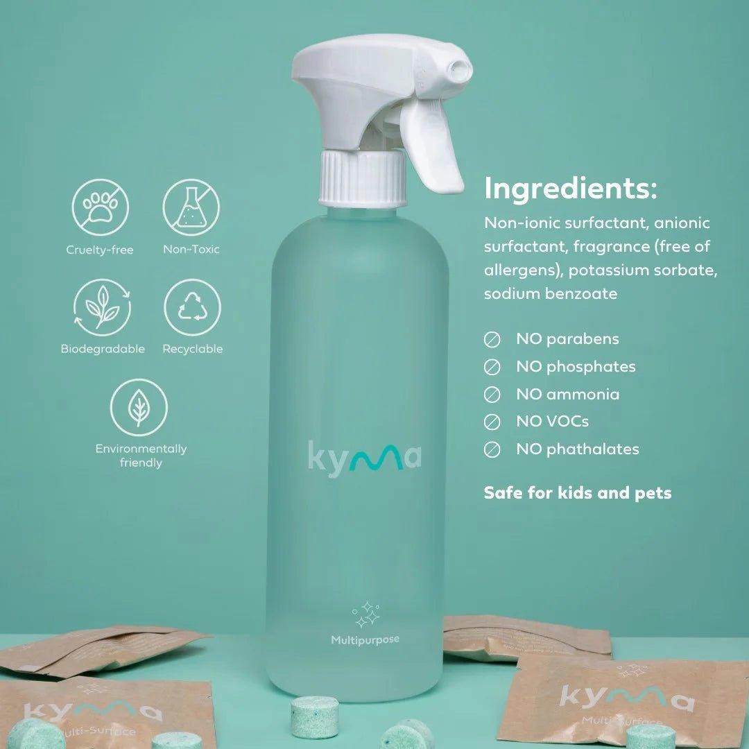 KYMA MULTI-SURFACE CLEANER SINGLE BOTTLE BOX (500ml) - SQOON